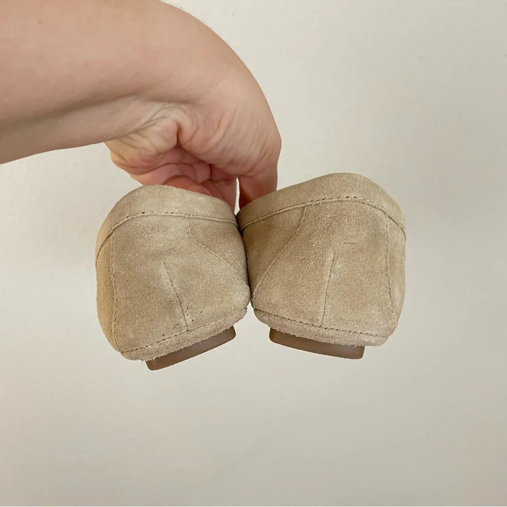 J. Crew Light Khaki Suede Driving Loafers Size‎ 5